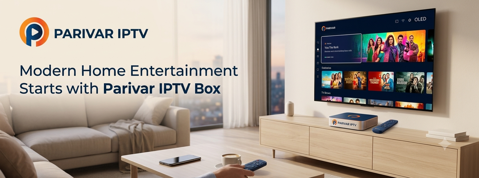  Modern Home Entertainment Starts with Parivar IPTV Box