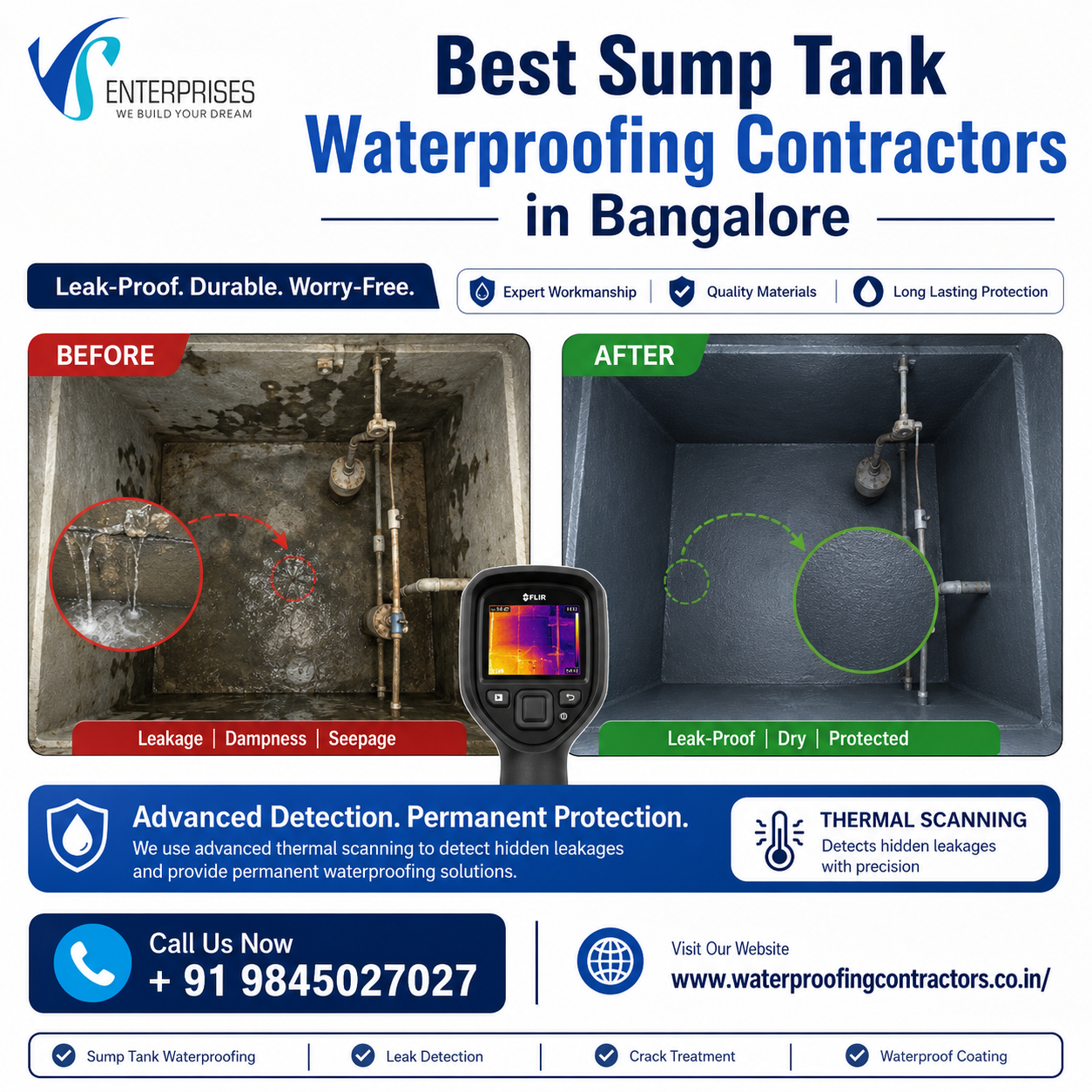  Best Sump Tank Waterproofing Contractors in Bangalore