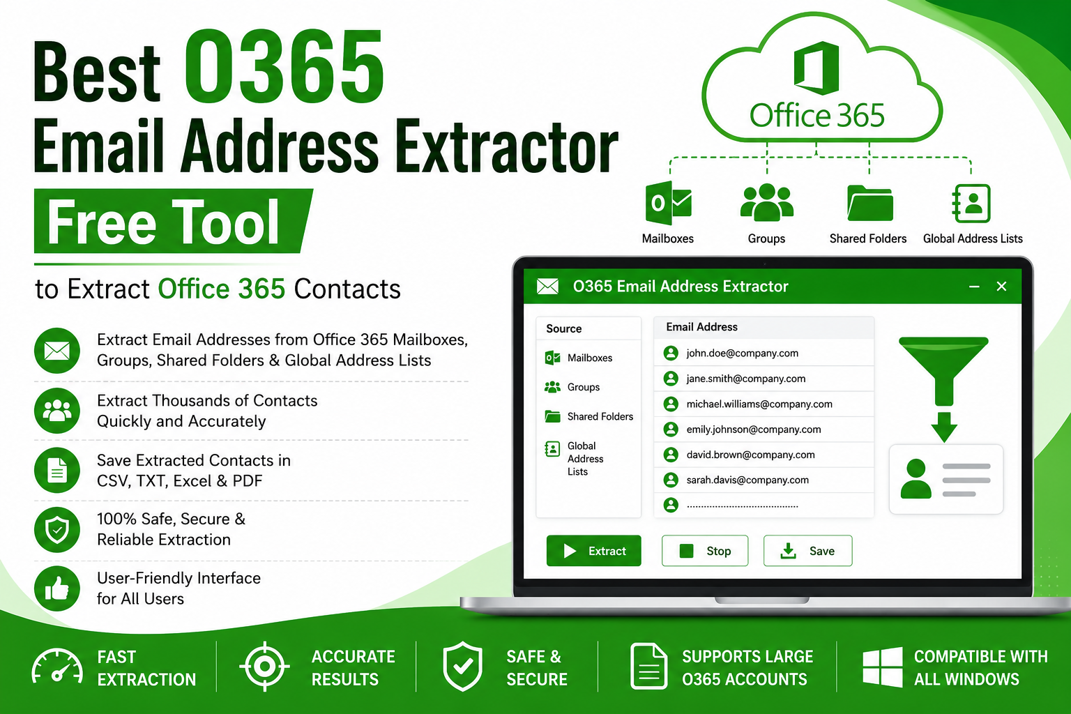  Best O365 Email Address Extractor Free Tool to Extract Office 365 Contacts
