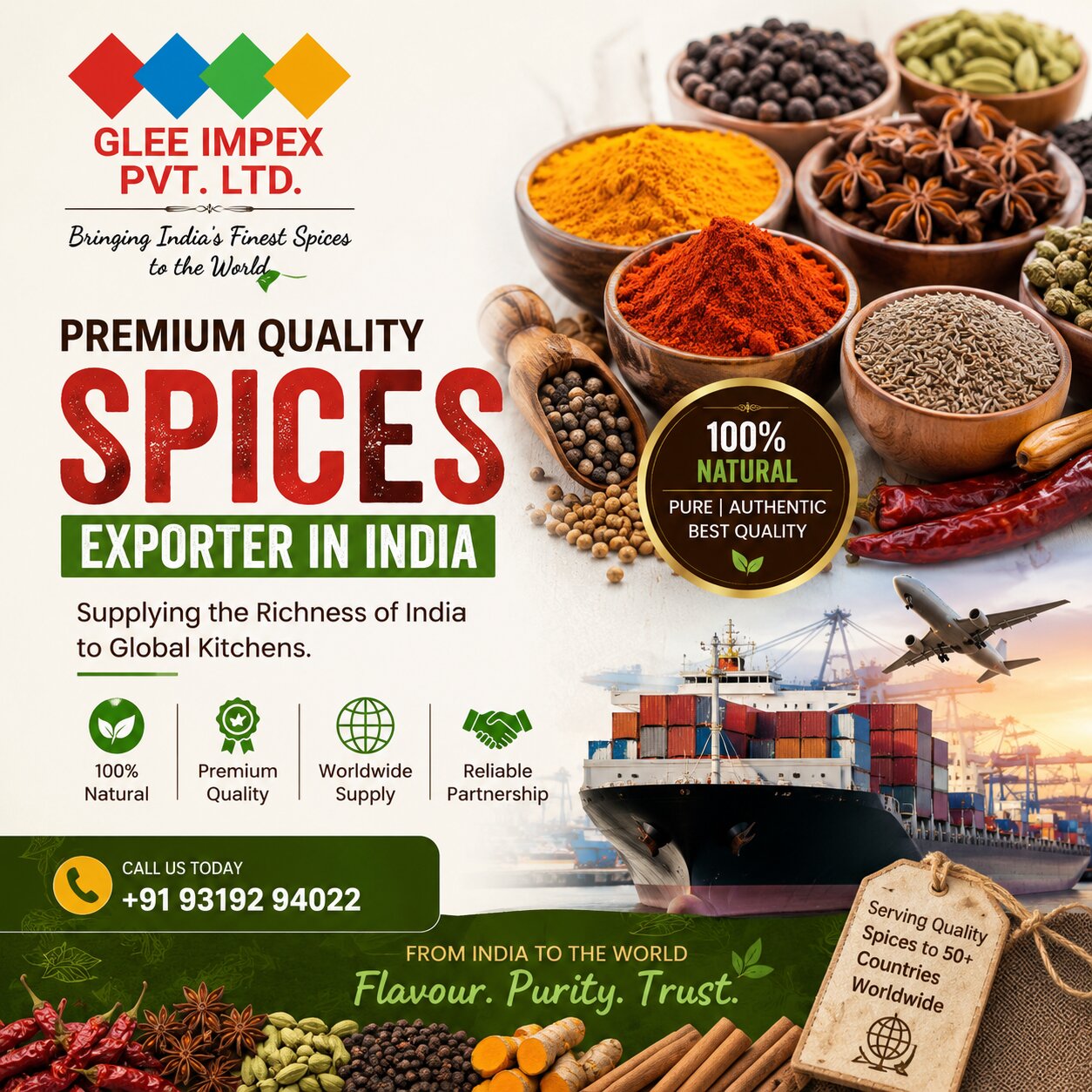  Premium Indian Spices Exporter and Supplier in India
