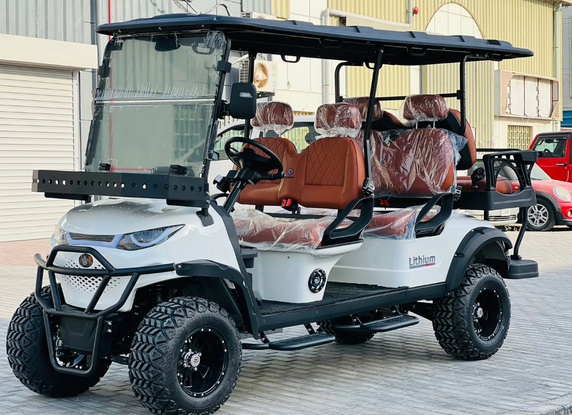 Megawheels Golf Cart Lifted Version Green Rider Golf Buggy 4+2 Seater with Gulf Buggy