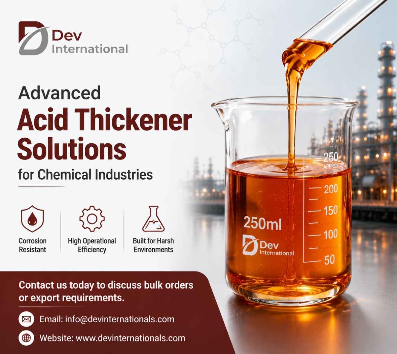  Advanced Acid Thickener Solutions for Chemical Industries - Dev International