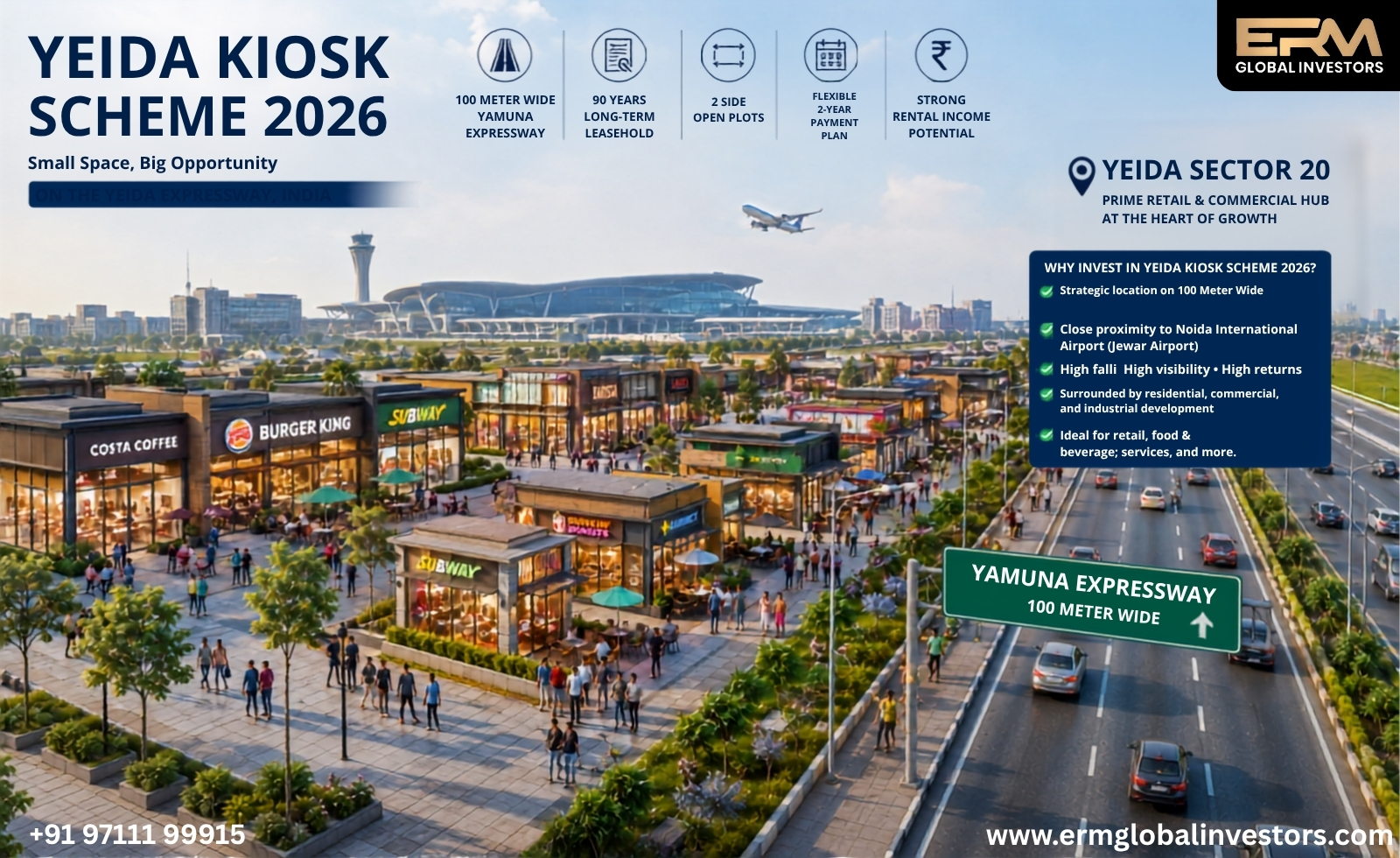  YEIDA Kiosk Scheme 2026 — Small Space, Big Opportunity on the Yamuna Expressway