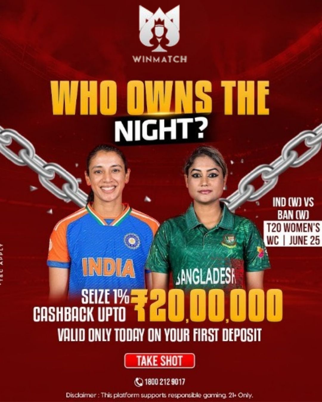  Winmatch Perks Make IND W vs BAN W Night More Exciting