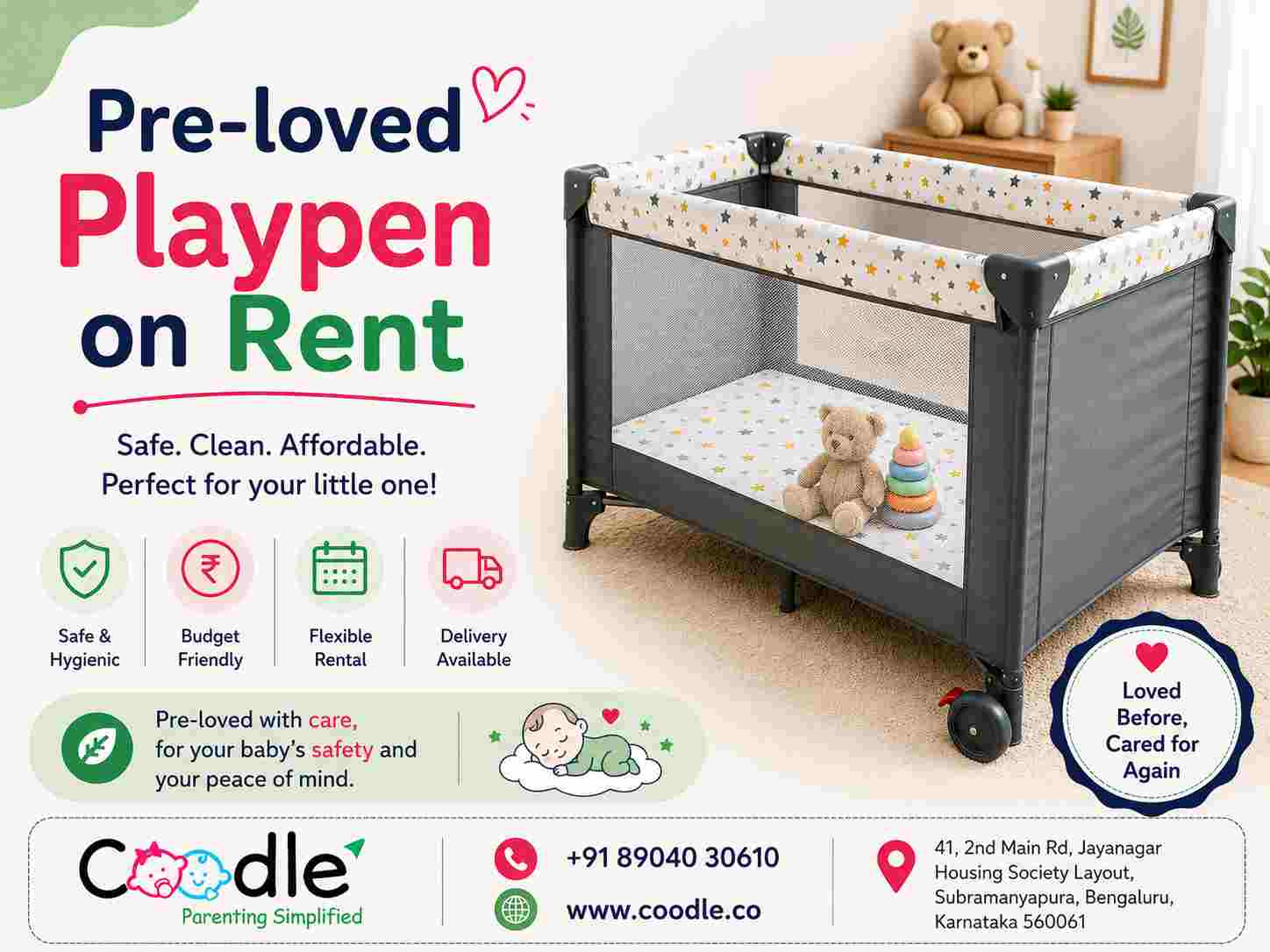 Pre-Loved Playpen on Rent