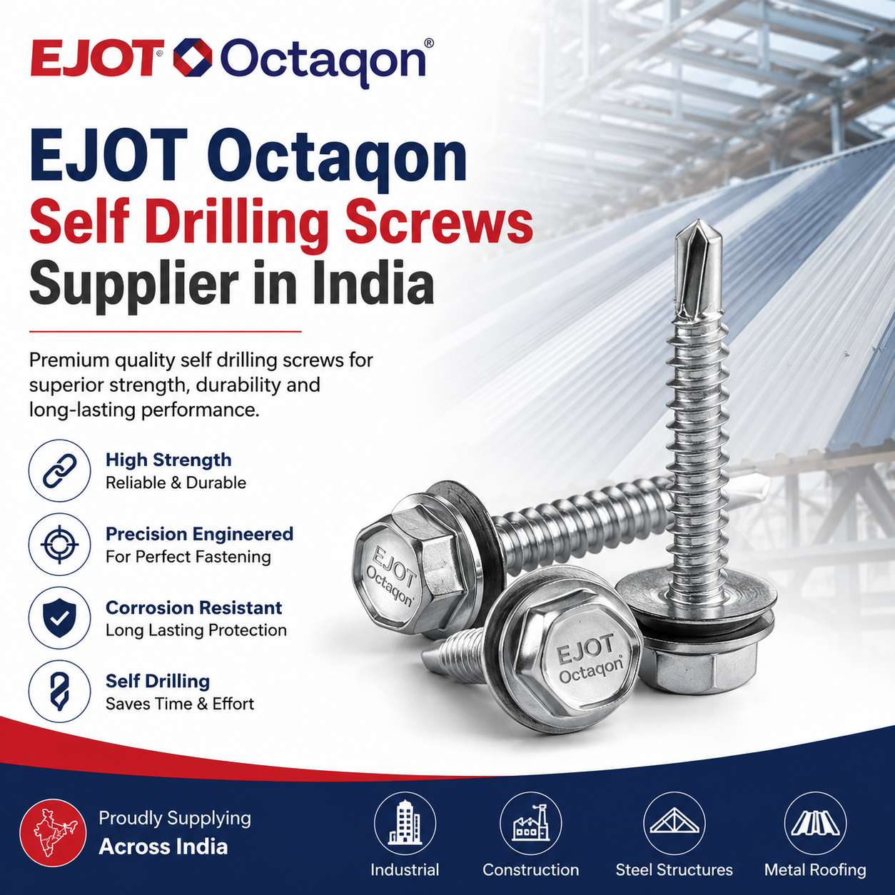  EJOT Octaqon Self Drilling Screws Supplier in India