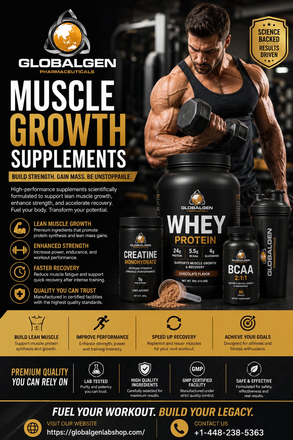 Muscle Growth Supplements for Strength and Performance