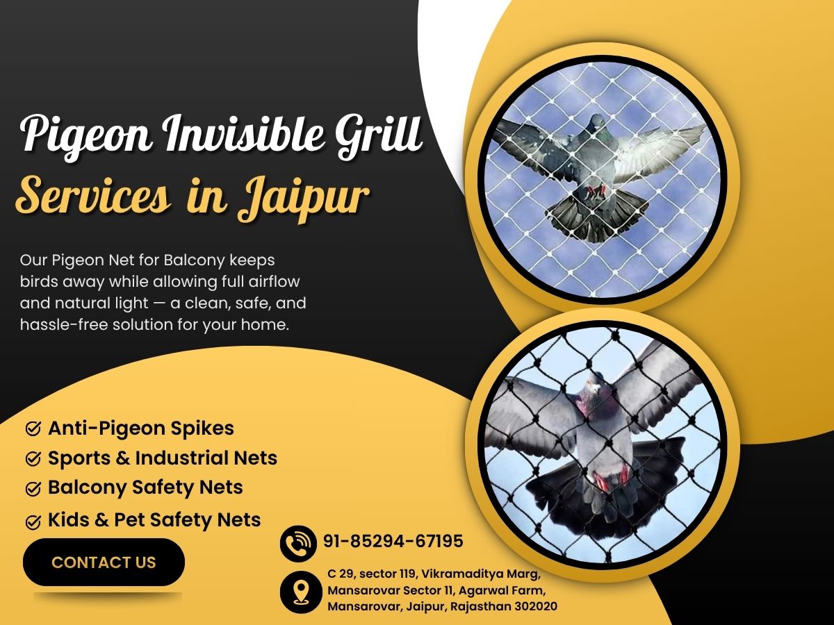  Pigeon Invisible Grill Net Services In Jaipur