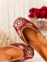  Shop Red Juttis by Needledust for Bridal & Special Looks