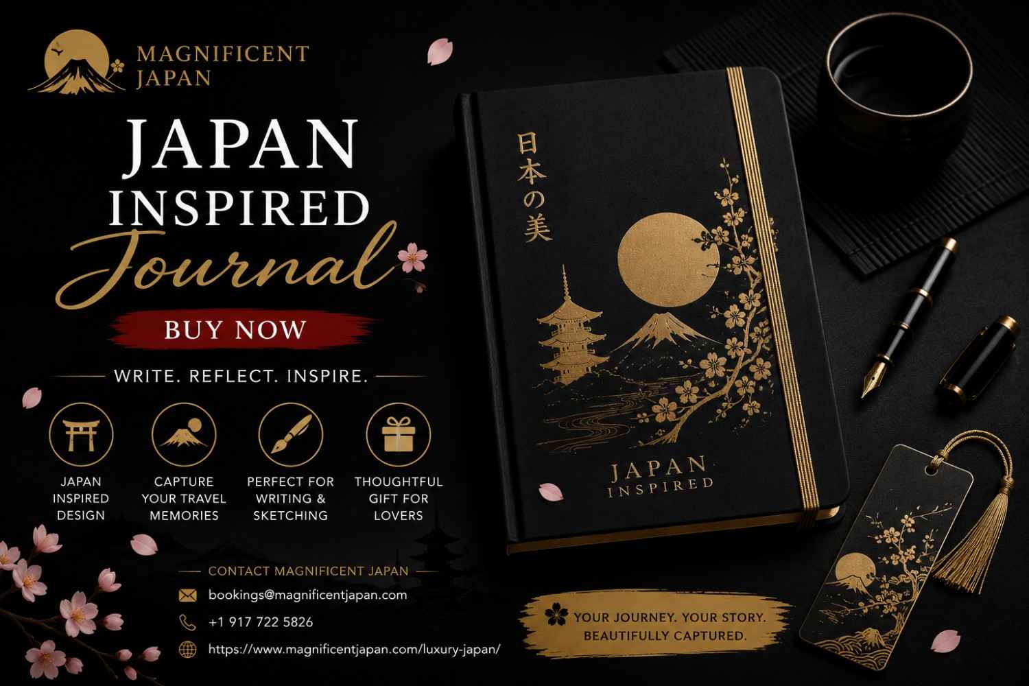  Discover Beautiful Memories with Japan Inspired Journal Buy from Magnificent Japan