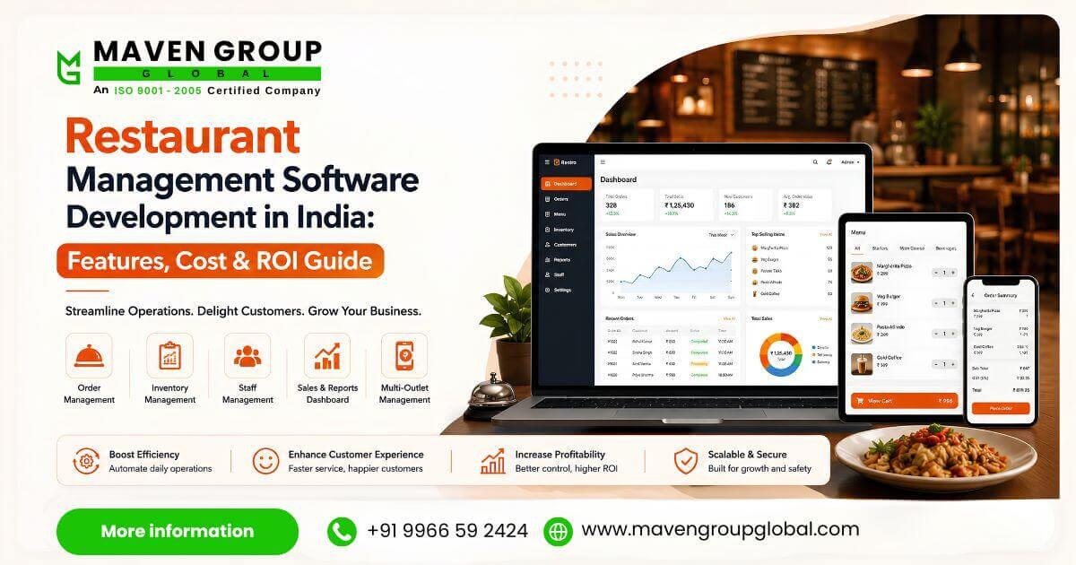  Restaurant Management Software Development in India: Features, Cost & ROI Guide