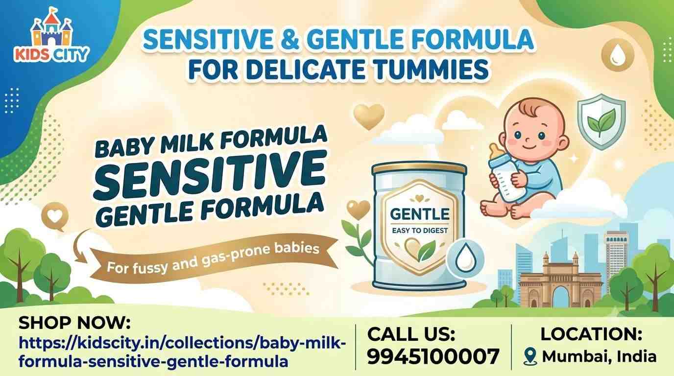  Say Goodbye to Fussiness | Baby Milk Formula Sensitive Gentle Formula