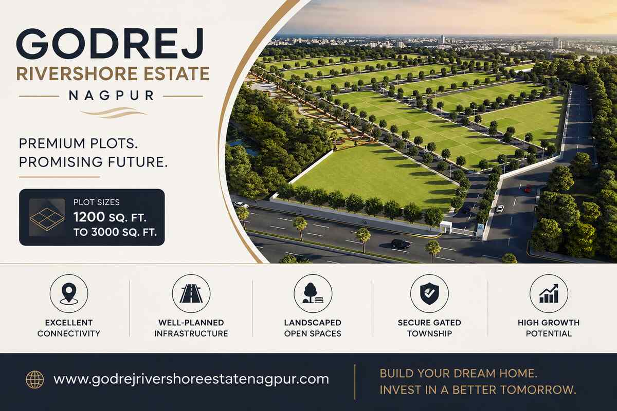  Godrej Rivershore Estate Nagpur: Plots in a Prime Location