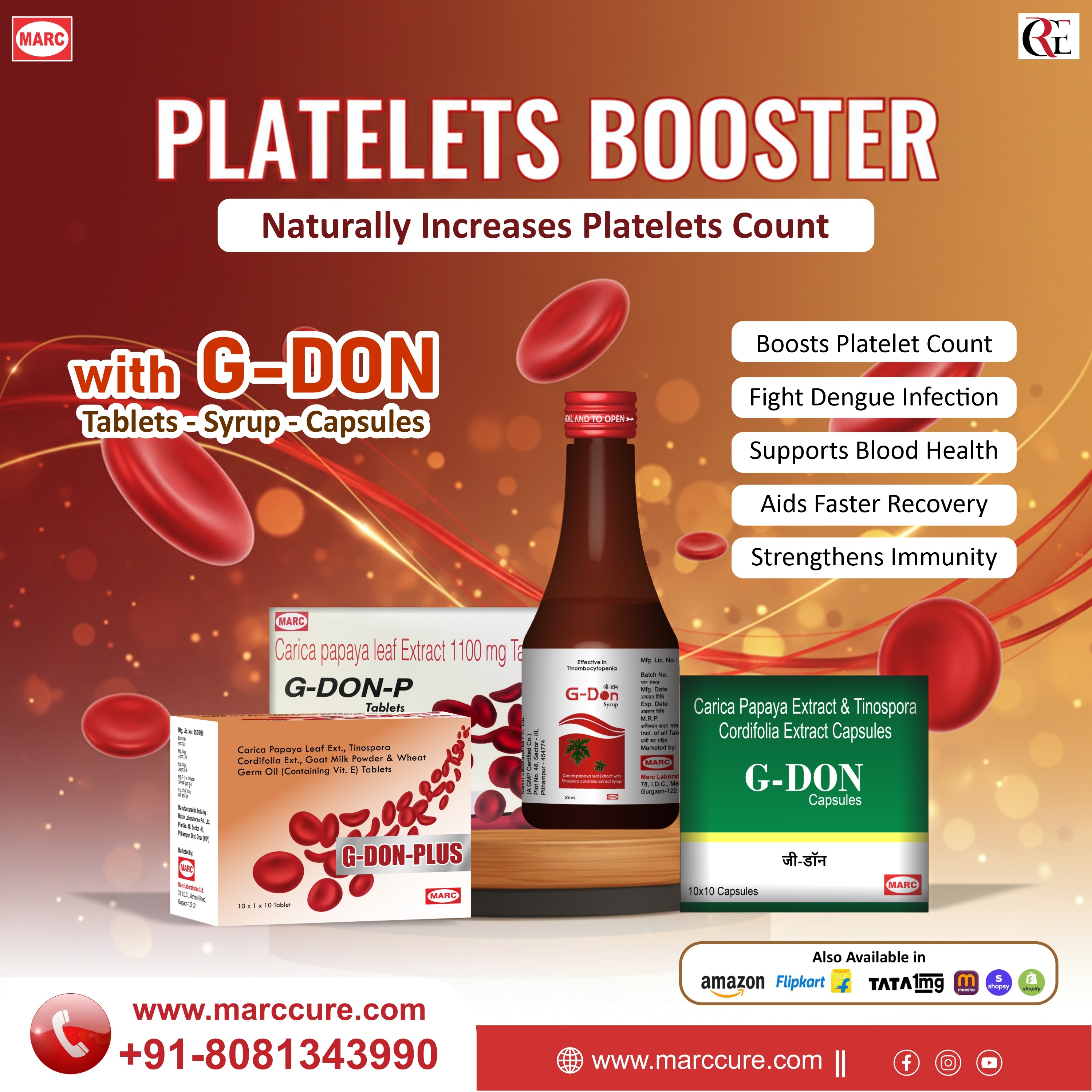  G Don Syrup – Natural Platelet Booster & Ayurvedic Immunity Support