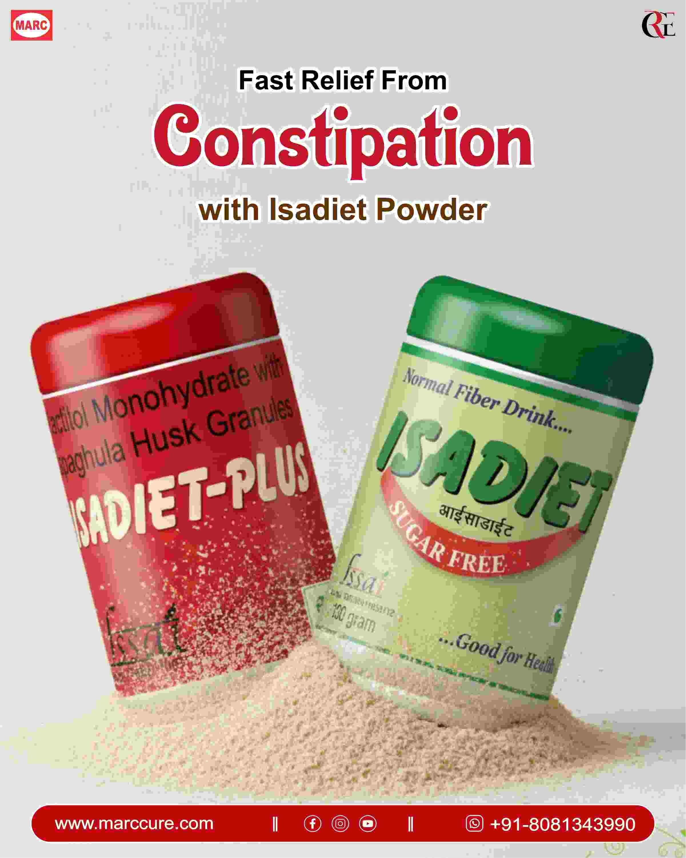  Isadiet Sugar Free – Ayurvedic Powder for Constipation & Gut Health