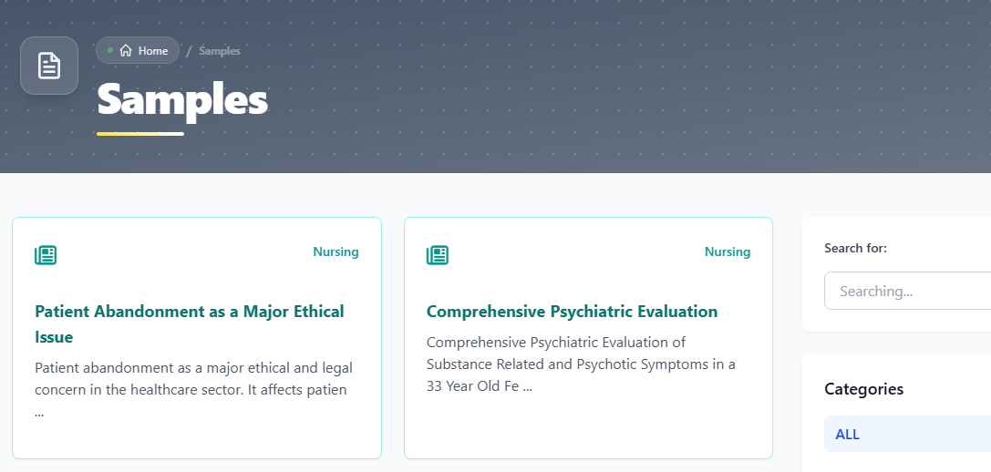  Nursing Homework Support