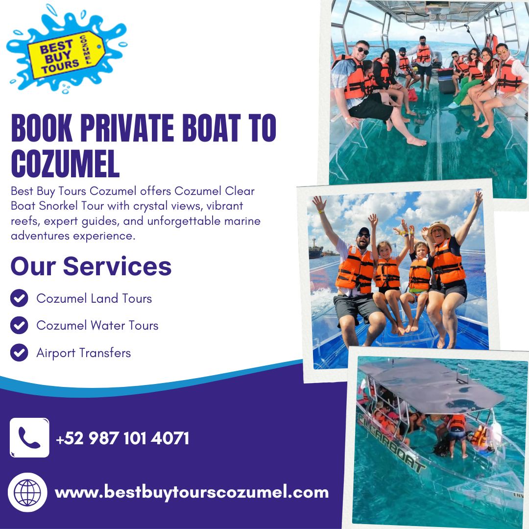  Book Private Boat to Cozumel