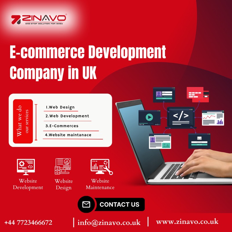  Custom Ecommerce Development Company in UK | Zinavo