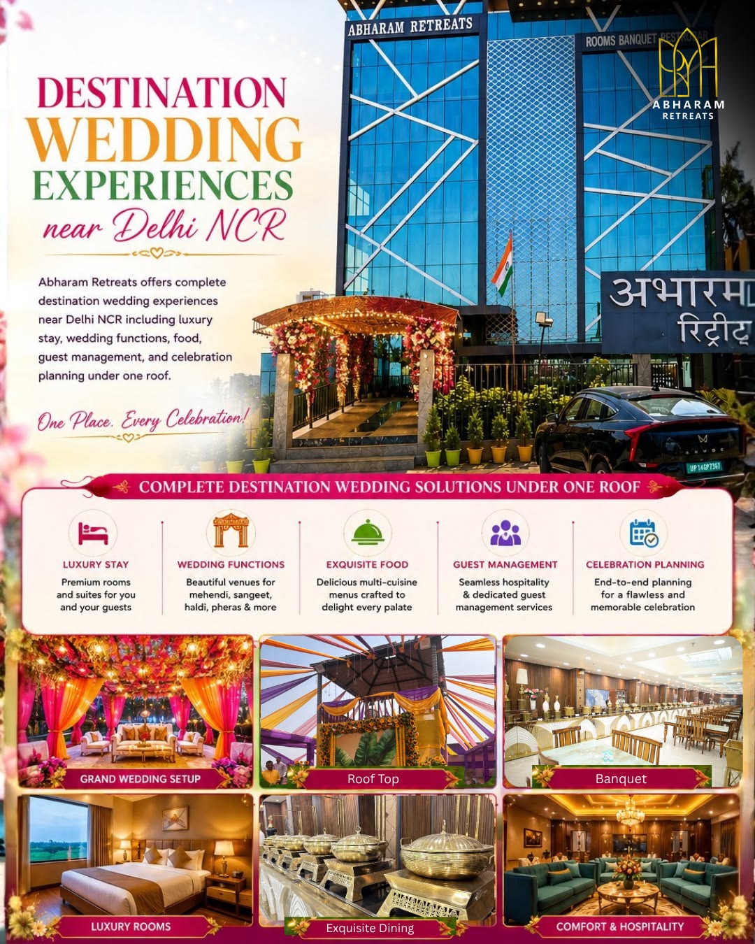  Best Rooftop Banquet Hall in Ghaziabad | Abharam Retreats