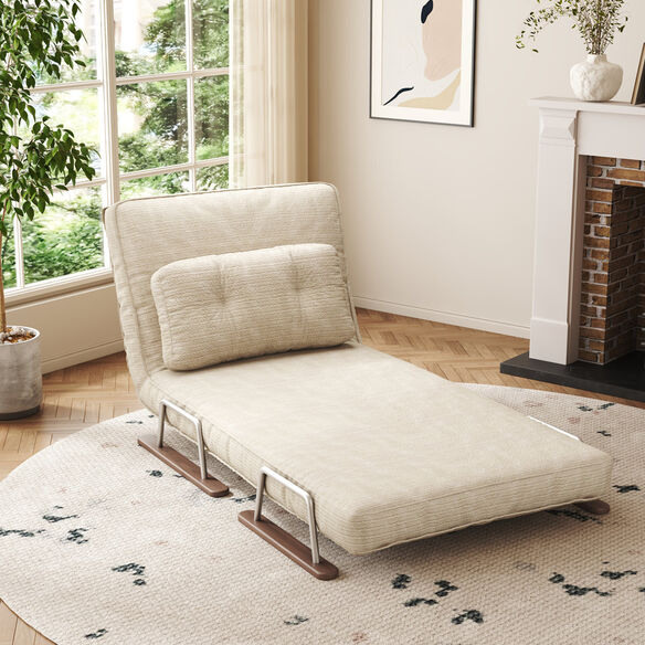  Versatile 4-in-1 Sleeper Chair: Perfect for Small Spaces & Pet-Friendly!