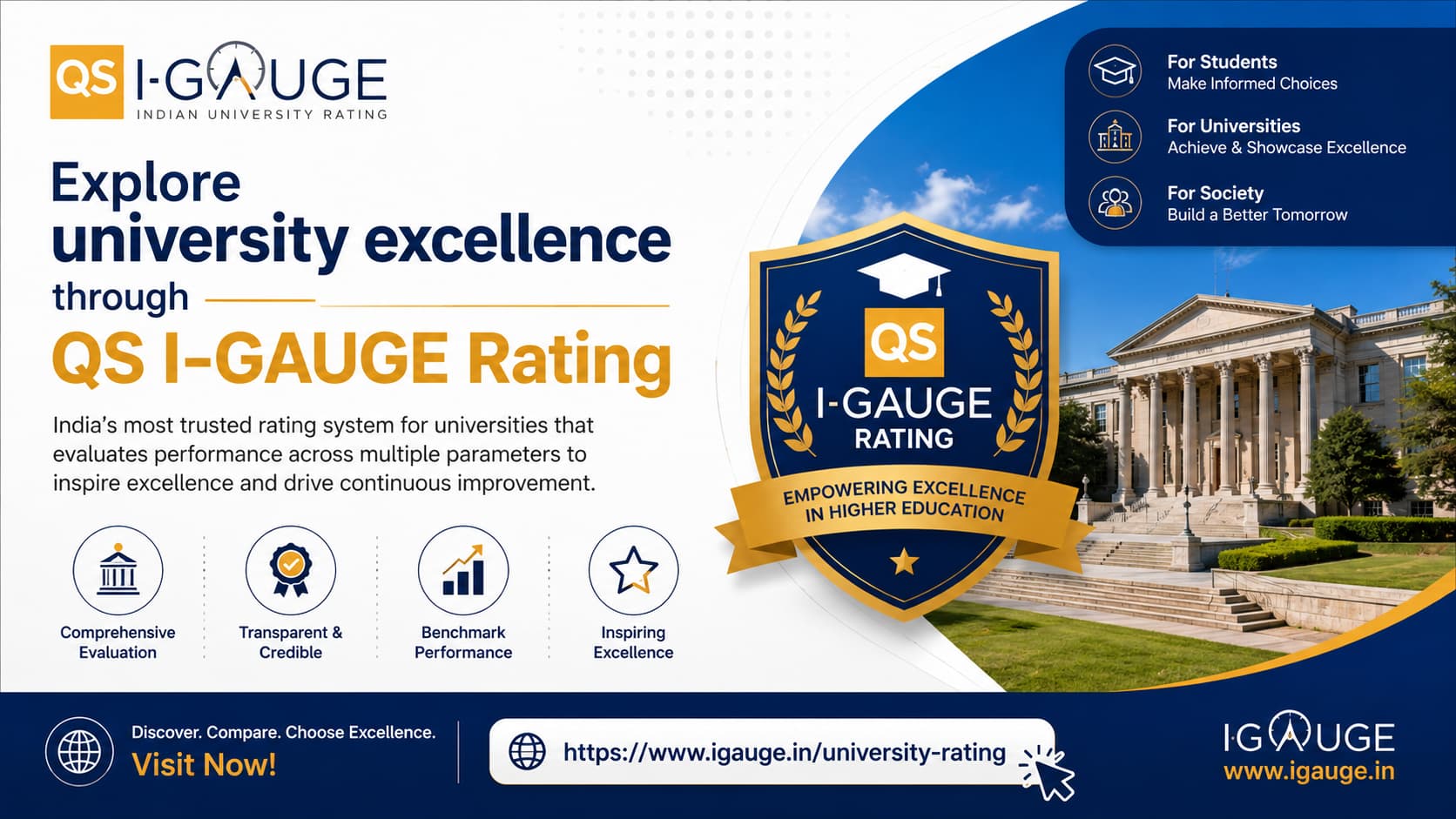  QS I-GAUGE University Rating Platform for Higher Education Excellence