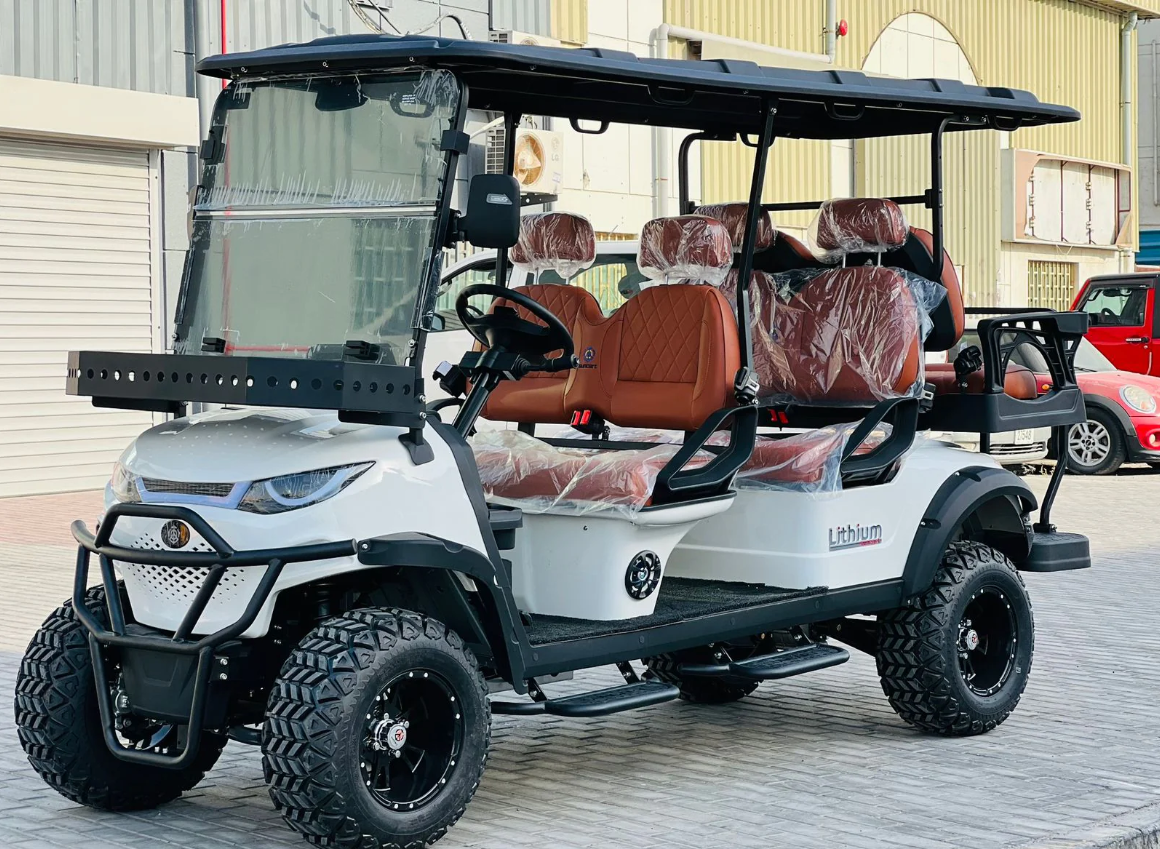  Megawheels Golf Cart Lifted Version Green Rider Golf Buggy 4+2 Seater with Gulf Buggy