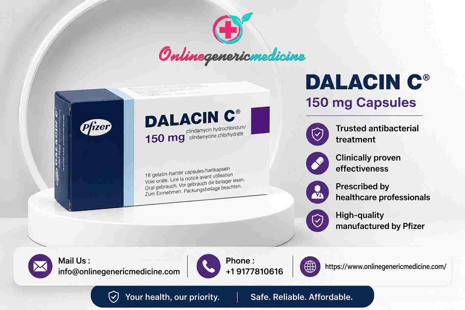  Dalacin C Capsule (Antibiotic Clindamycin HCL) | Online Generic Medicine