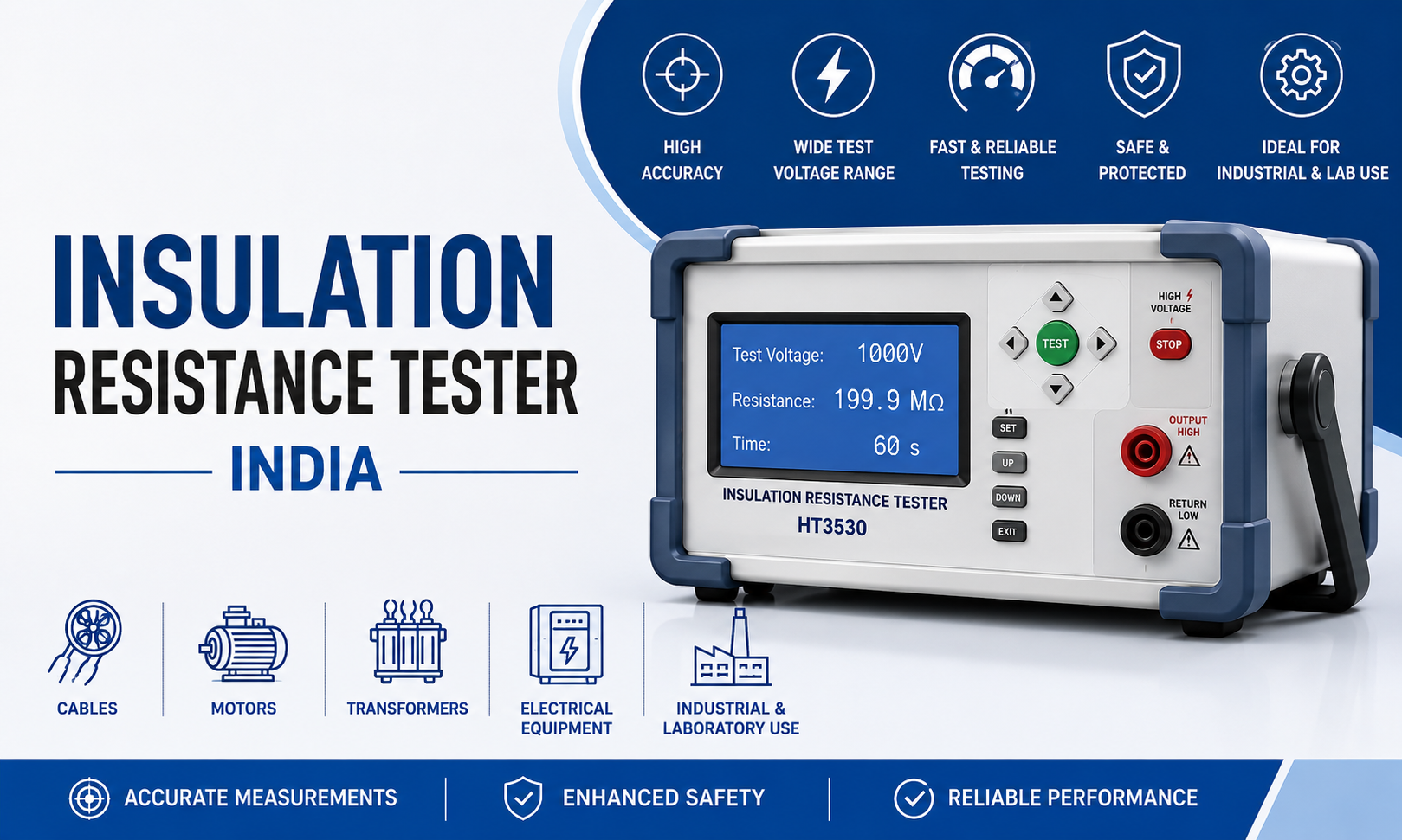 Insulation Resistance Tester India | Hope Instruments