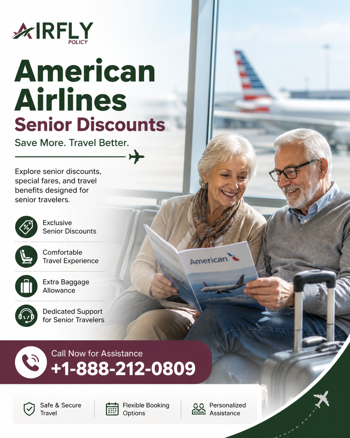  American Airlines Senior Discounts | Save More on Flights | Call +1-888-212-0809