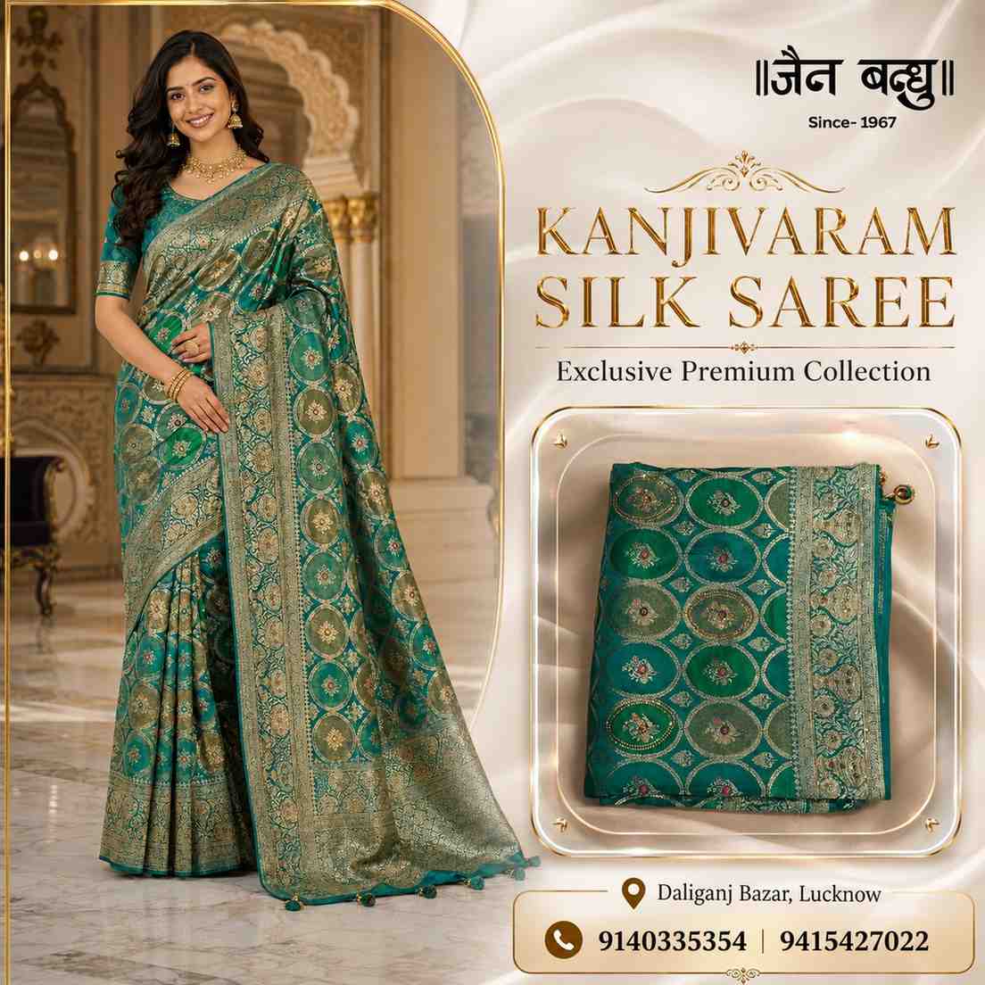  Kanjivaram Silk Saree | Wedding & Festive Collection In Lucknow