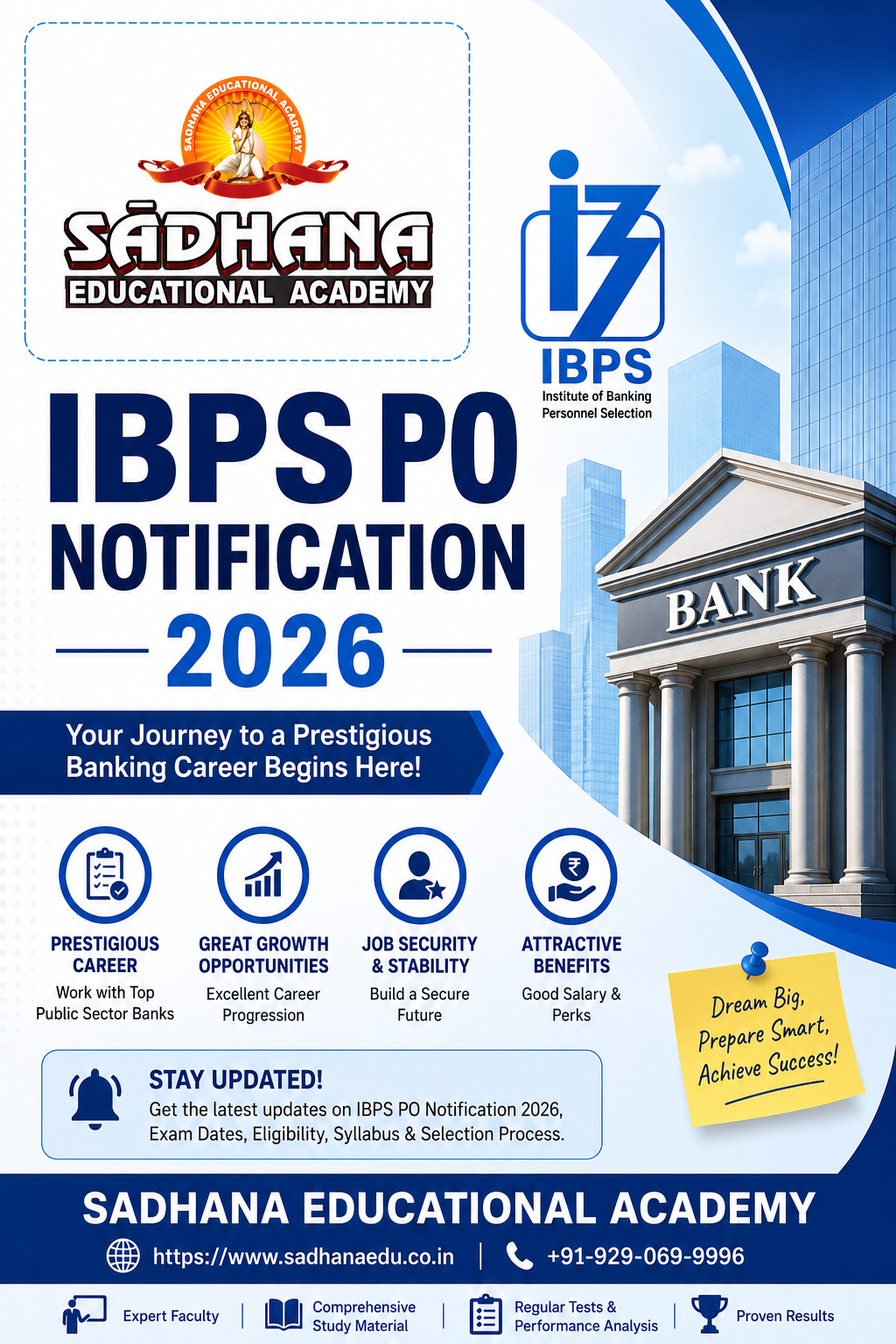  IBPS PO Notification 2026 – Sadhana Educational Academy