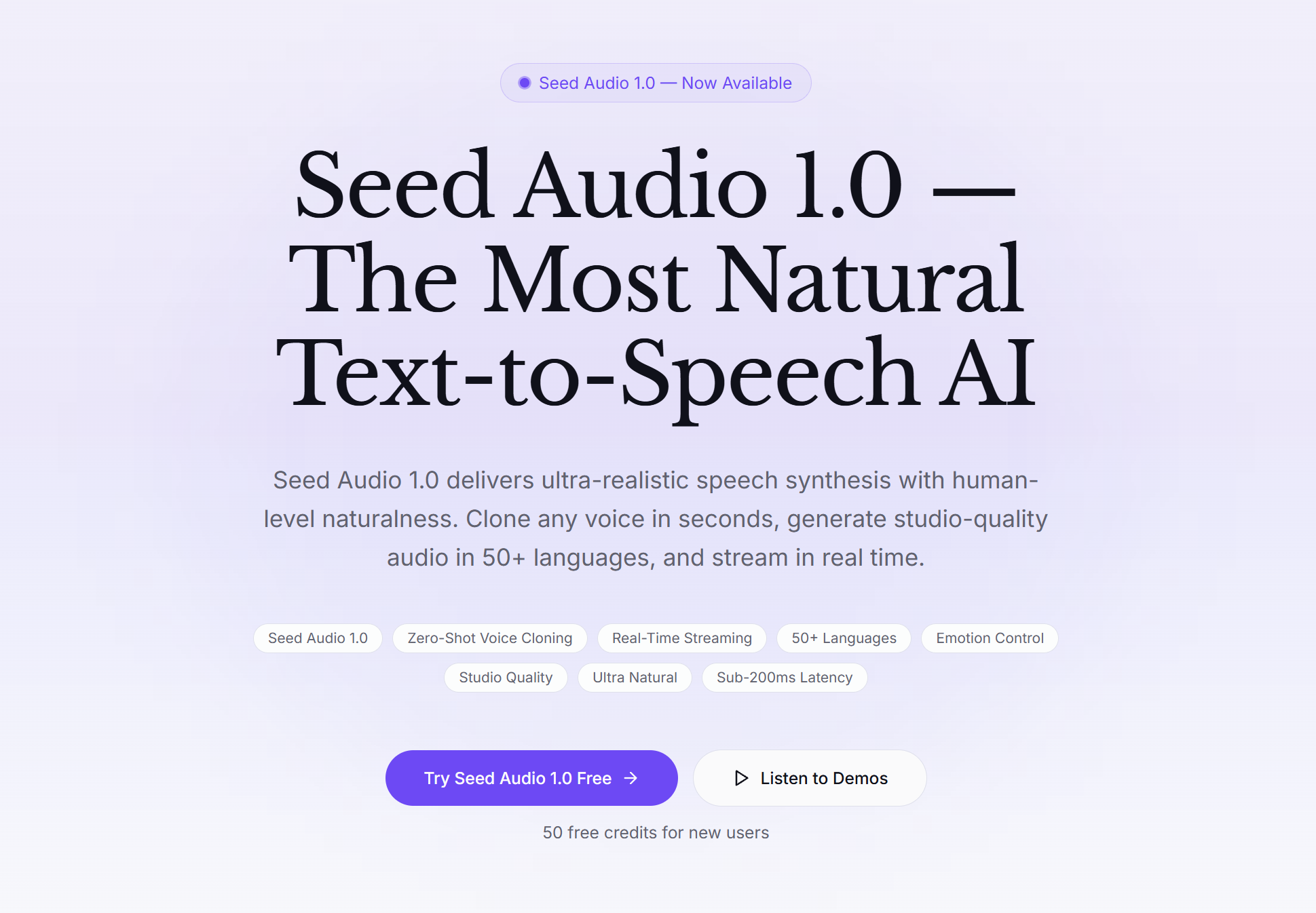  Seed Audio