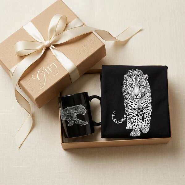 Gifts for Animal Lovers | Leopard Mug & Matching Tee