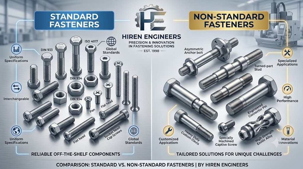  Standard Fastener and Non-Standard Fastener Solutions - Hiren Engineers