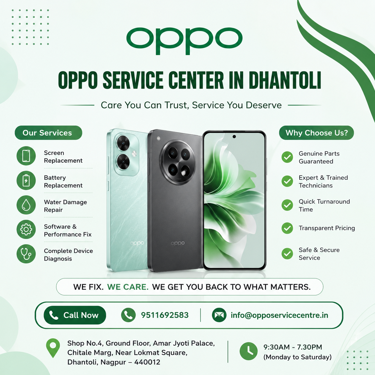  OPPO Authorised Service Center Dhantoli, Nagpur