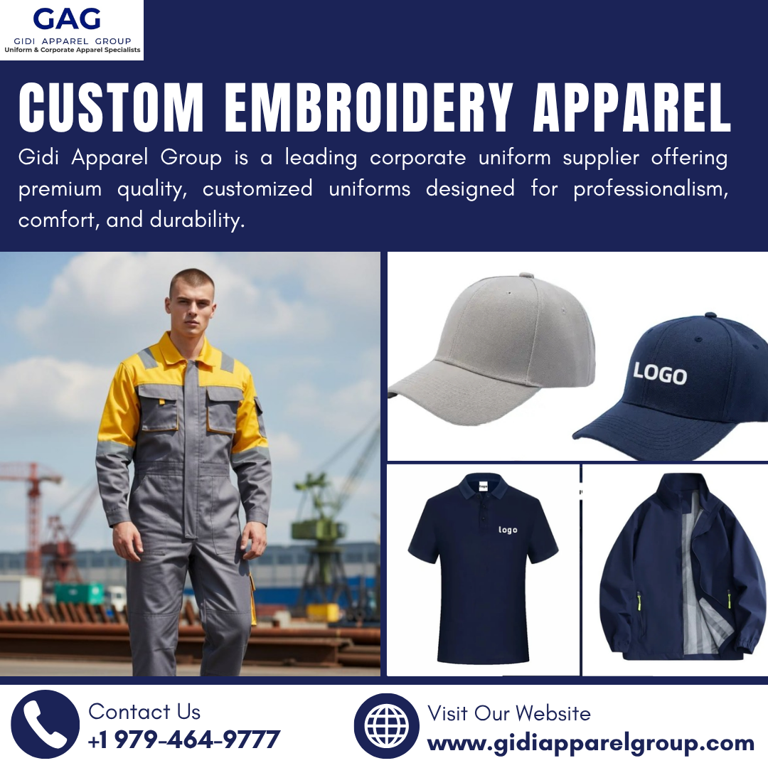  Custom Embroidery Apparel