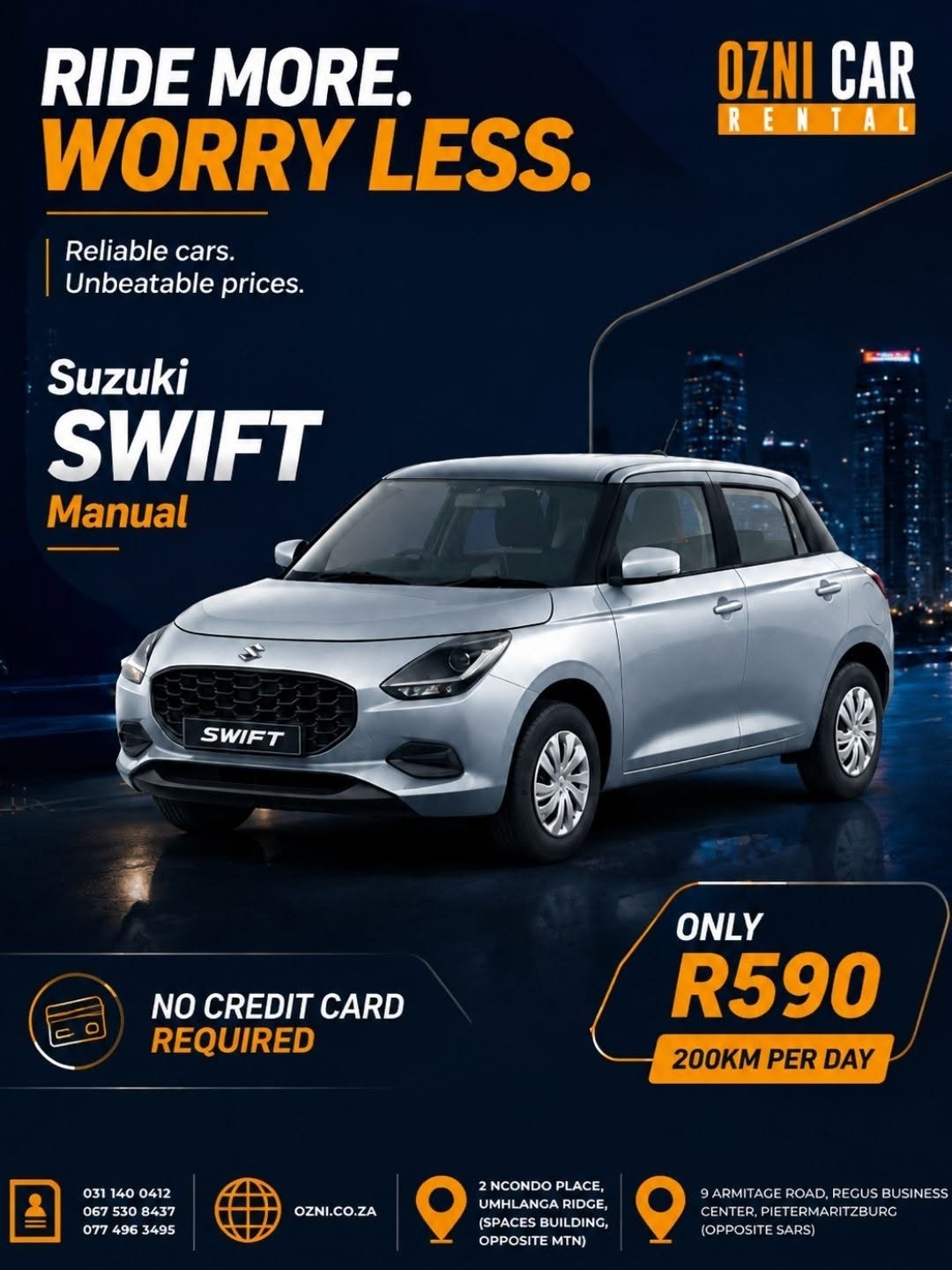  Car Rental Pietermaritzburg  I Reliable Car Rental Services in Pietermaritzburg