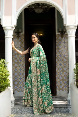  Kashmiri Embroidery Sarees In Delhi Finest Traditional Styles