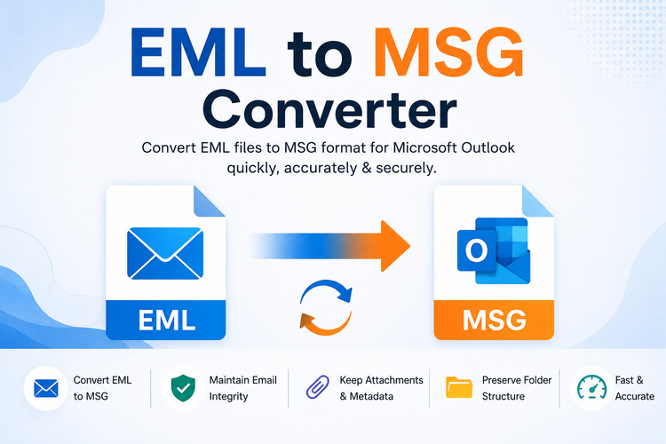  Convert Multiple EML Files to MSG Format Without Data Loss