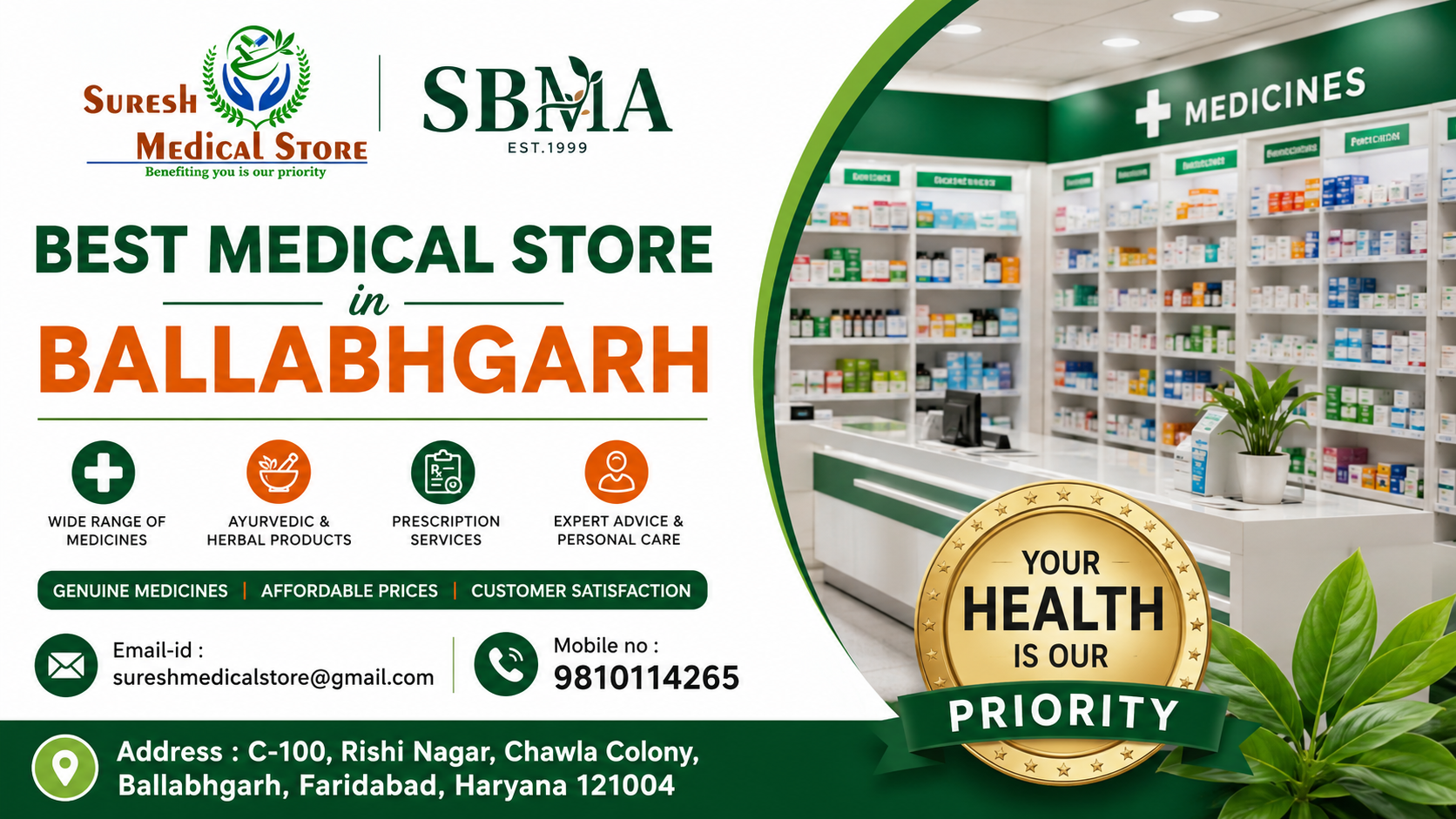  Best Medical Store in Ballabhgarh