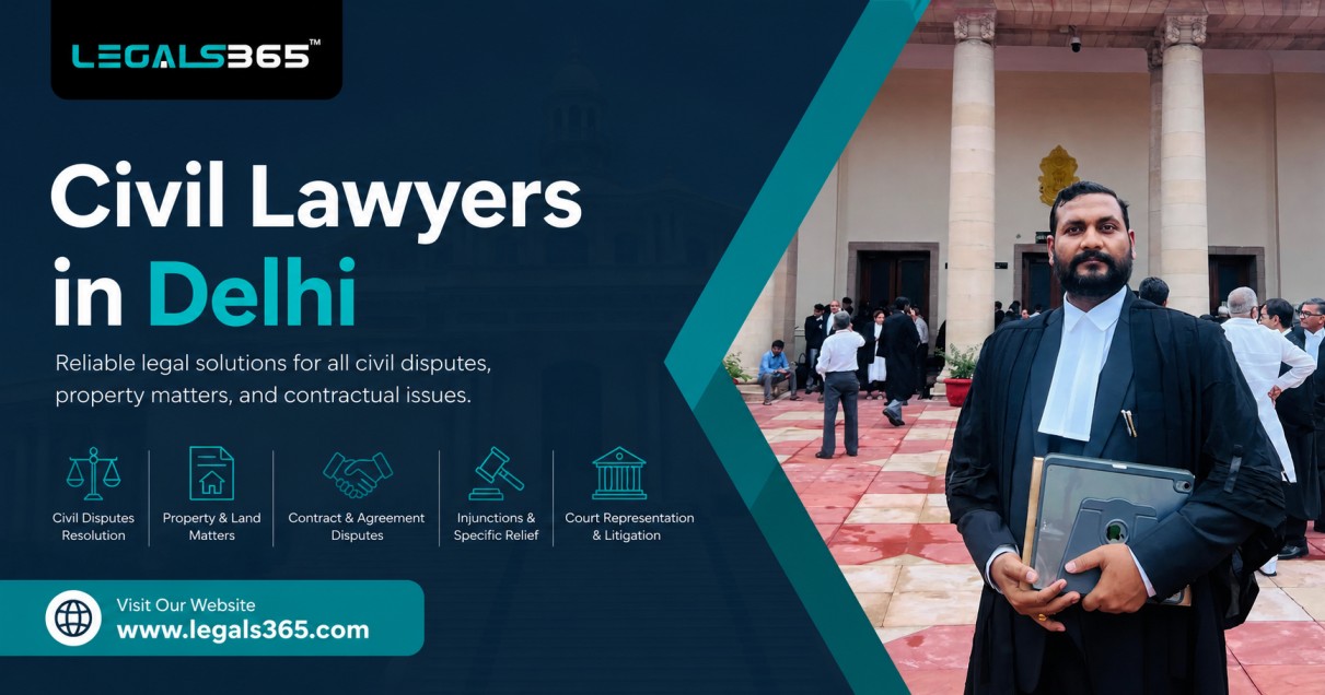  Trusted Civil Lawyers in Delhi for Reliable Legal Assistance | Legals365