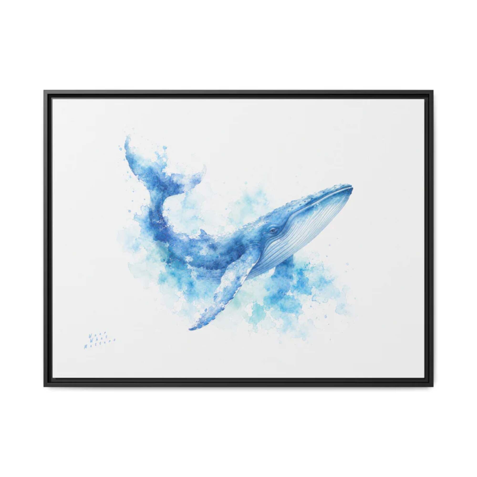  Whale Artwork | Blue Whale Limited Edition Canvas Art