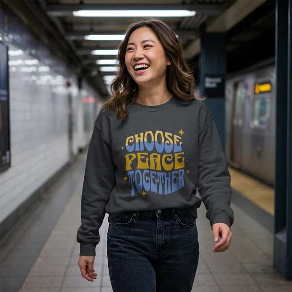  Unisex Apparel | Choose Peace Together Crewneck