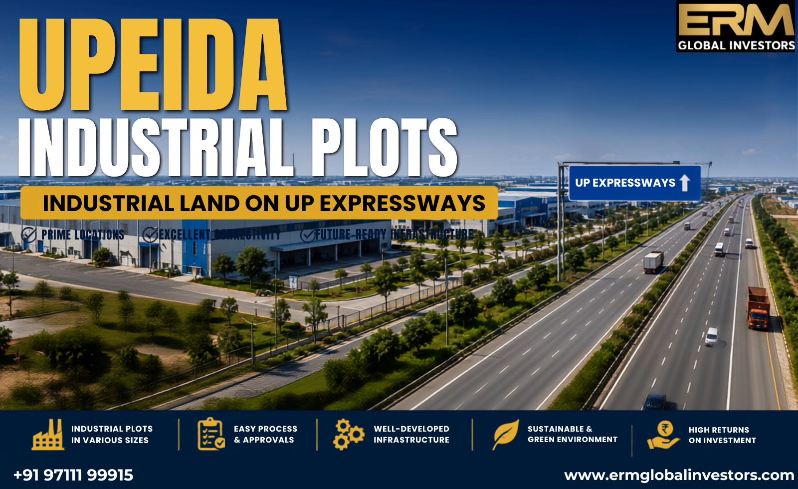  UPEIDA Industrial Plots | Industrial Land on UP Expressways