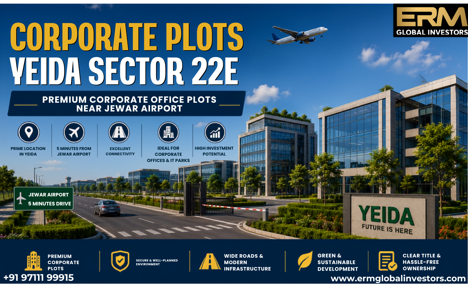  Corporate Plots YEIDA Sector 22E | Premium Corporate Office Plots Near Jewar Airport