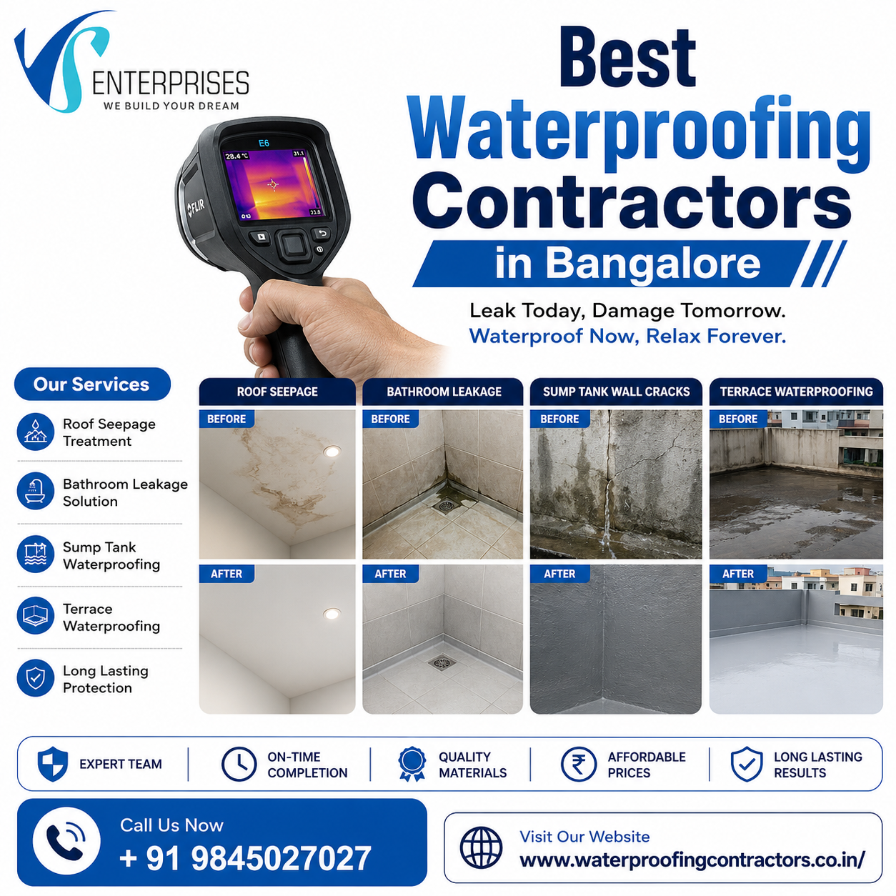  Best Waterproofing Contractors in Bangalore