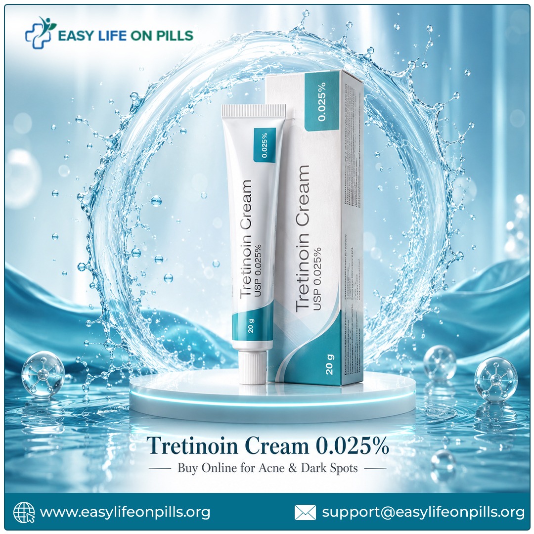  Tretinoin Cream 0.025% for Acne, Dark Spots and Anti-Aging