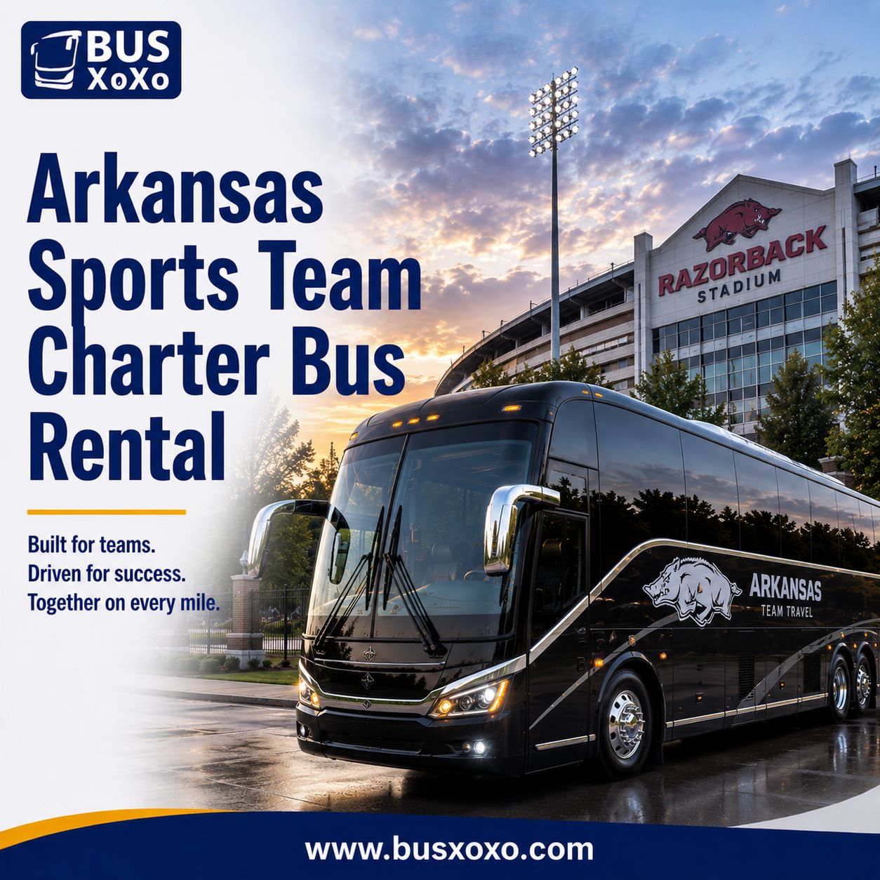  Arkansas Sports Team Charter Bus Rental