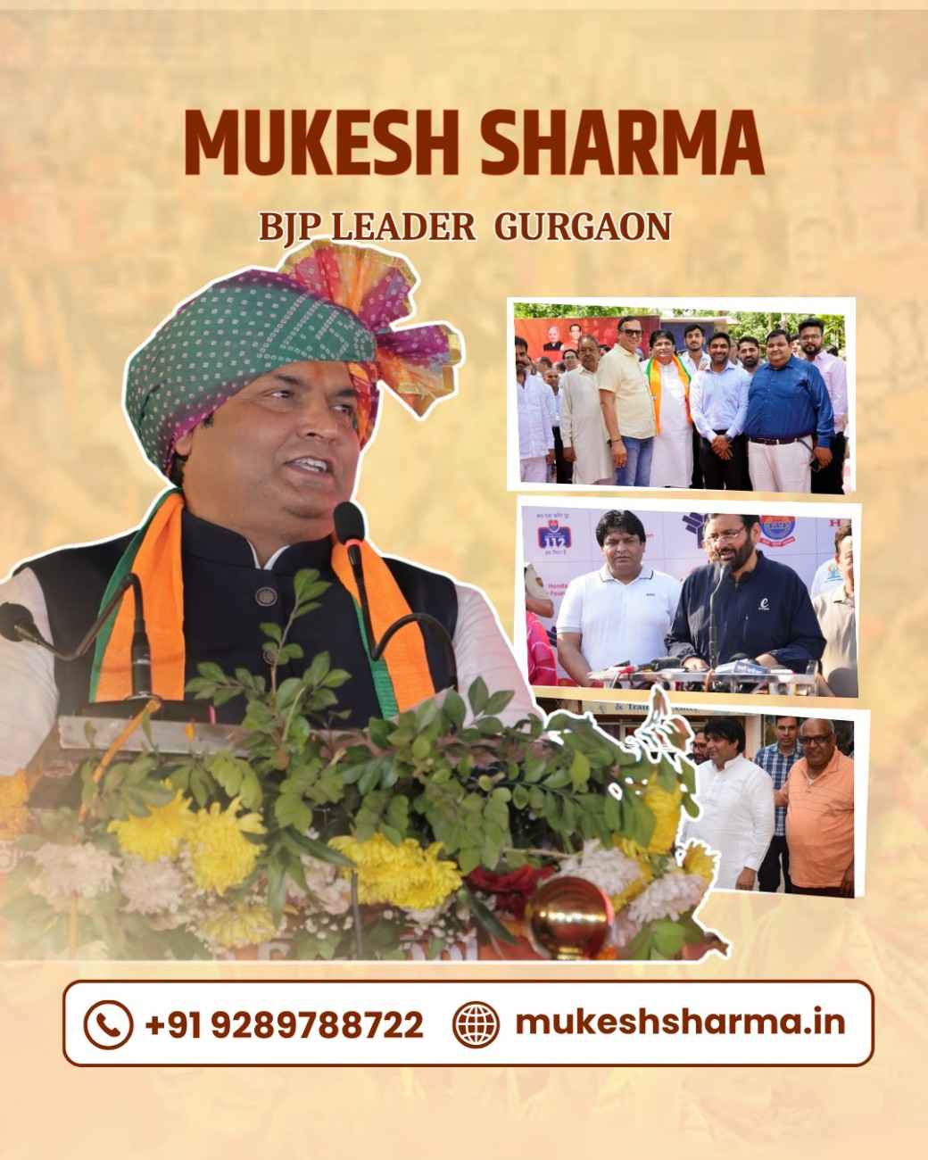  Mukesh Sharma BJP Leader Gurugram Haryana