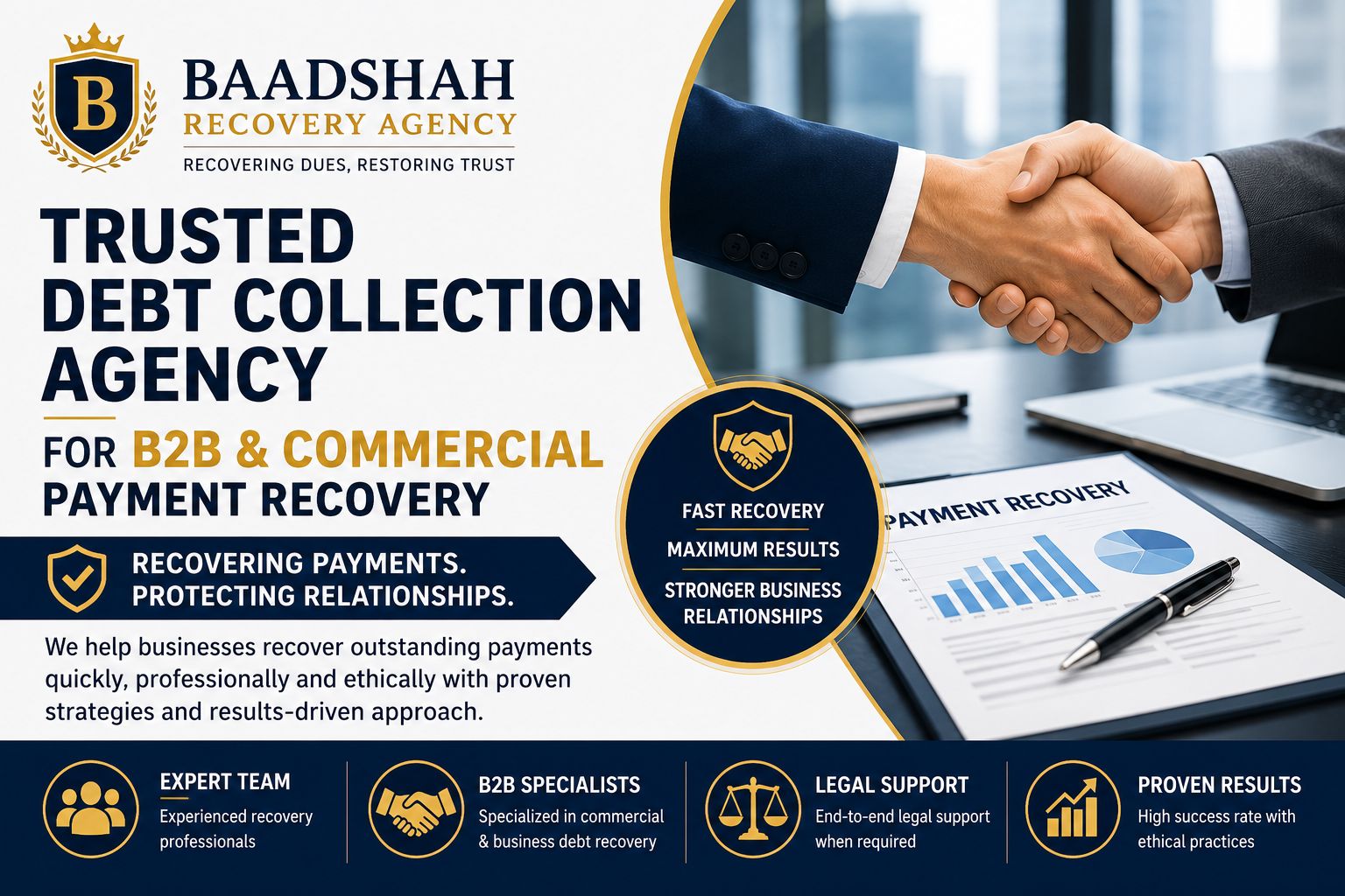 Trusted Debt Collection Agency for B2B & Commercial Payment Recovery - Baadshah Recovery Agency